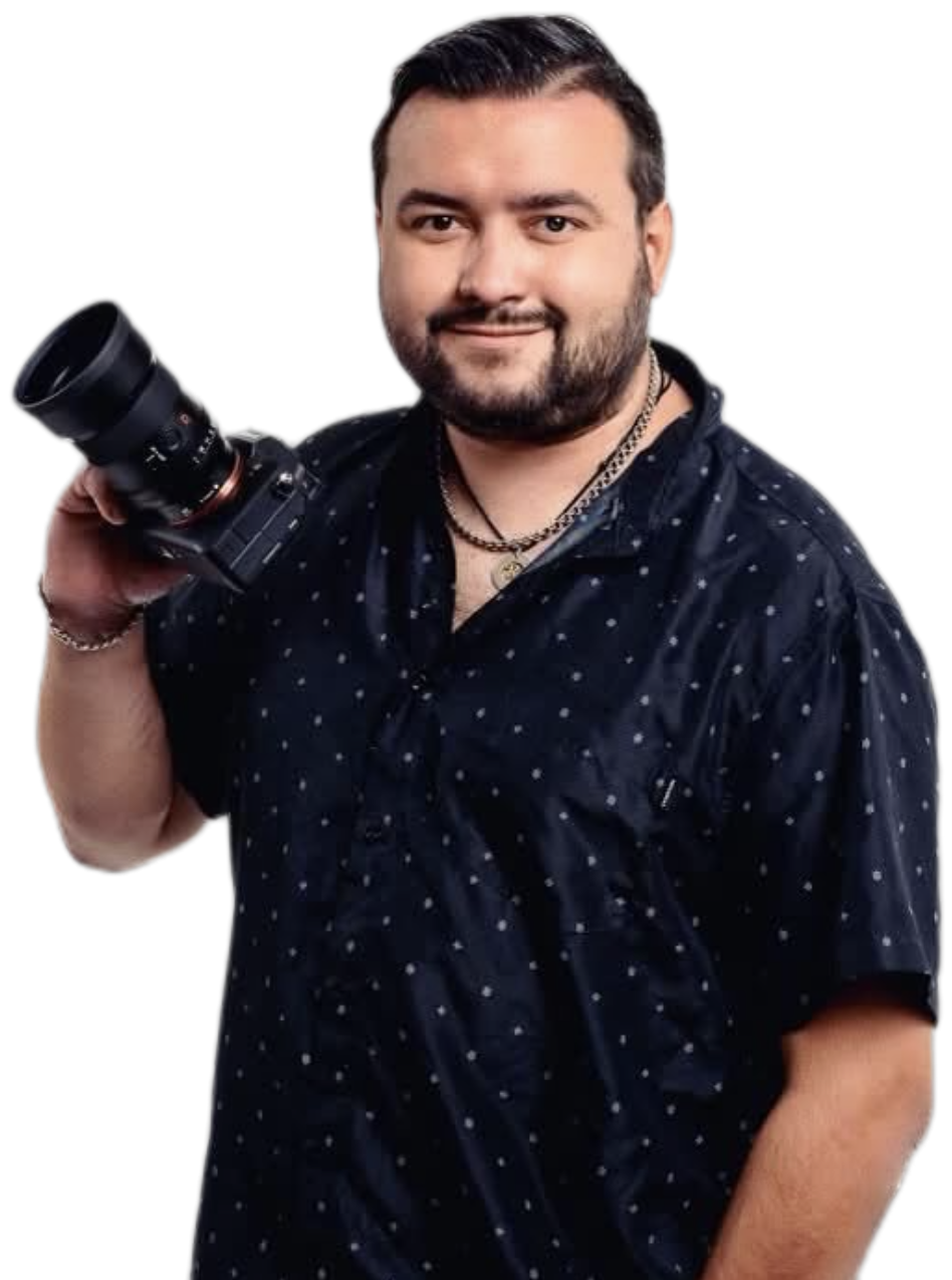 Roman Kovalchuk holding a cinema camera